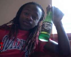 Lil Chuckee consuming alcohol